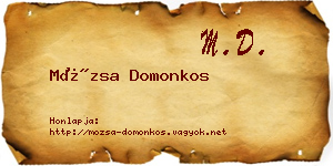 Mózsa Domonkos névjegykártya